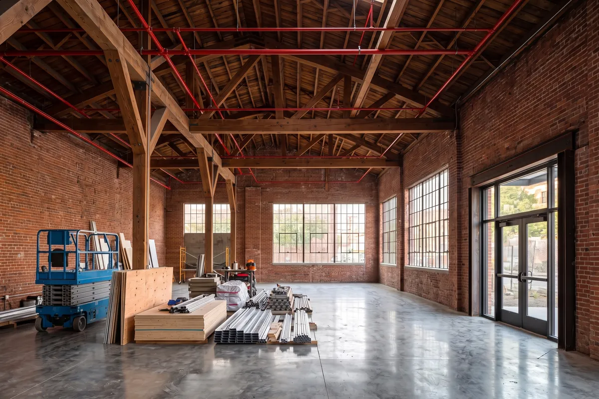 Warehouse conversion to a new use