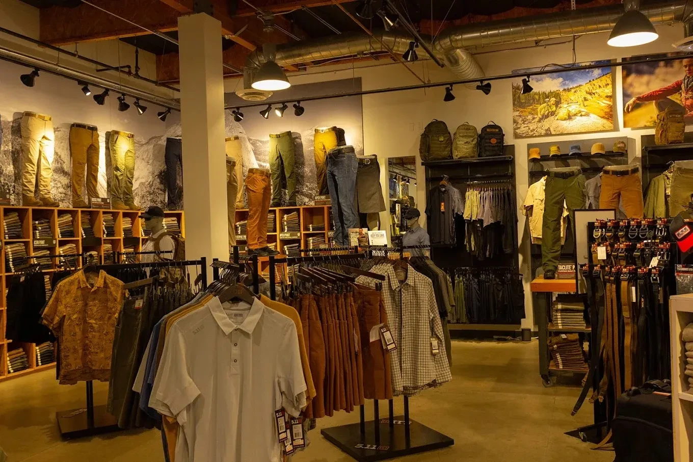 Inside the retail side of the 5.11 Tactical Store