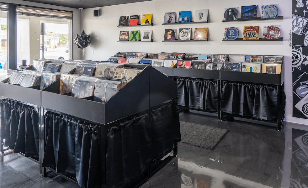 Inside the Rome Records store