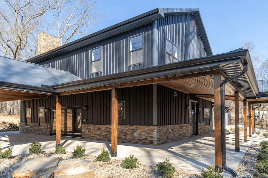 The exterior of a multi family home