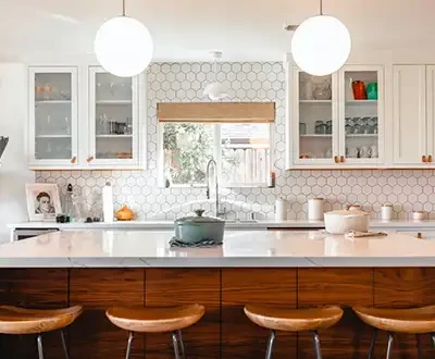 Remodeled kitchen by Stellan Eoin Builders